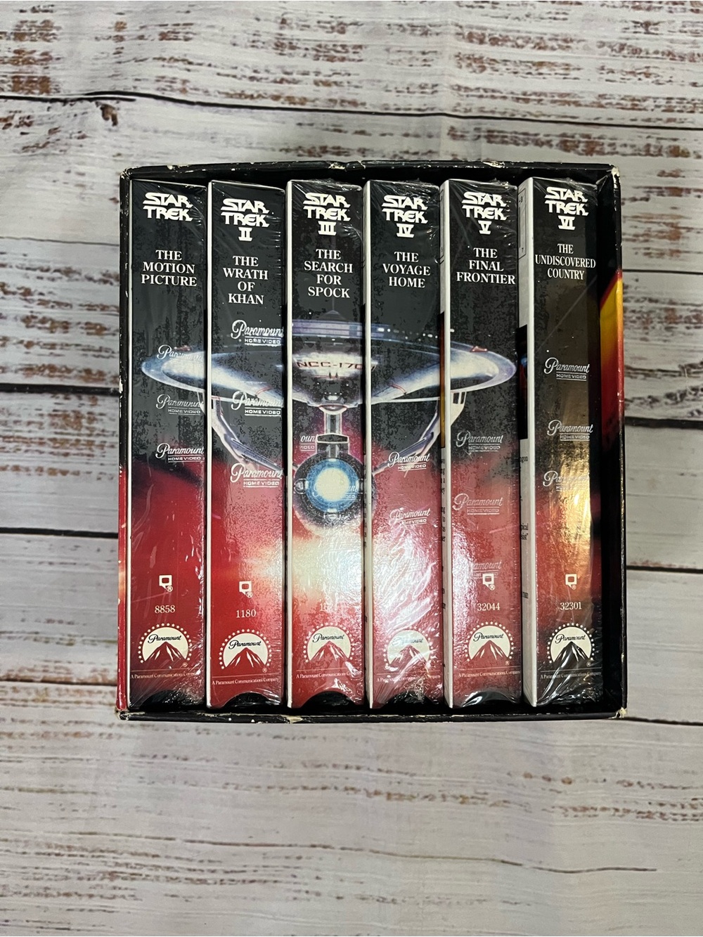 Vintage 1993 STAR TREK The Movie Collection 6 VHS Tape Set - NEW Sealed